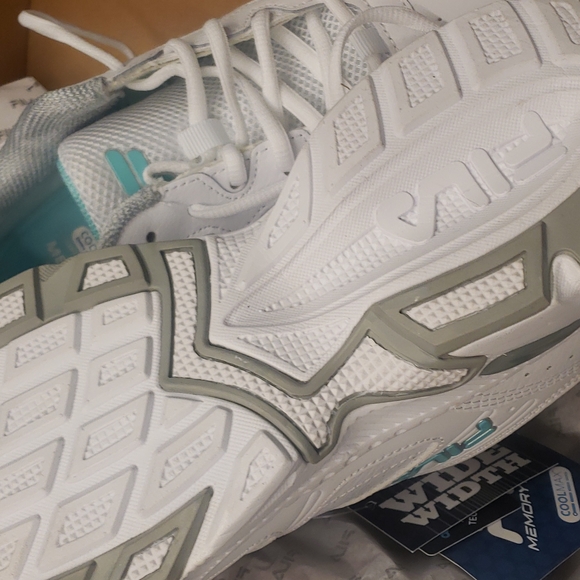 Fila memory glimpse women's shoes us size 11 white blue green memory foam - Picture 6 of 11